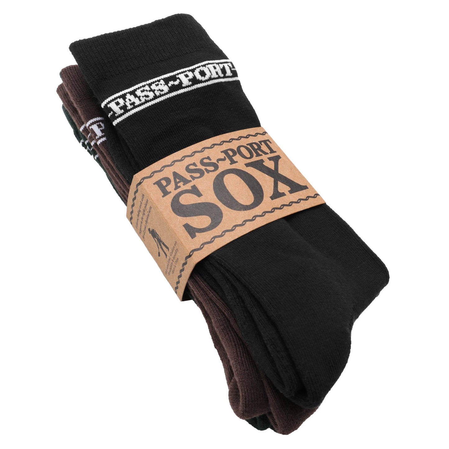 Pass Port Hi Sox 3 Pack Black Forest Green Brown
