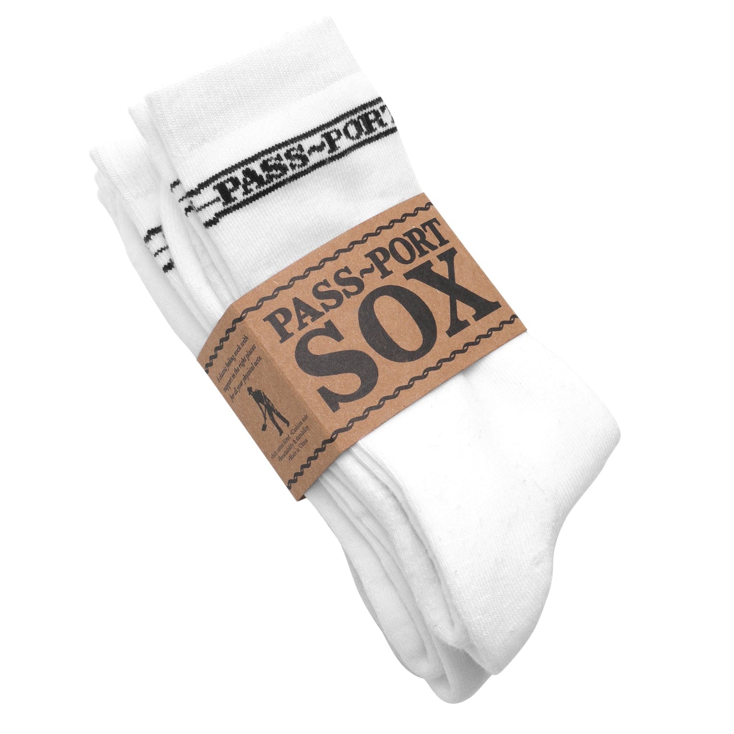 Pass Port Hi Sox 3 Pack White