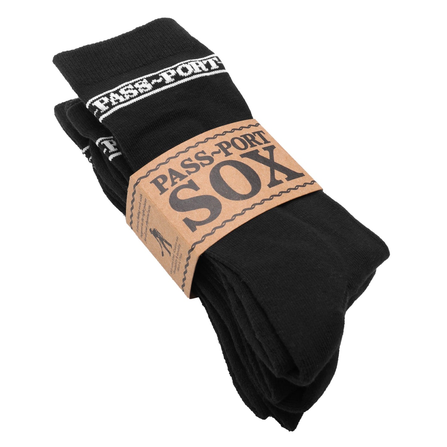 Pass Port Hi Sox 3 Pack Black