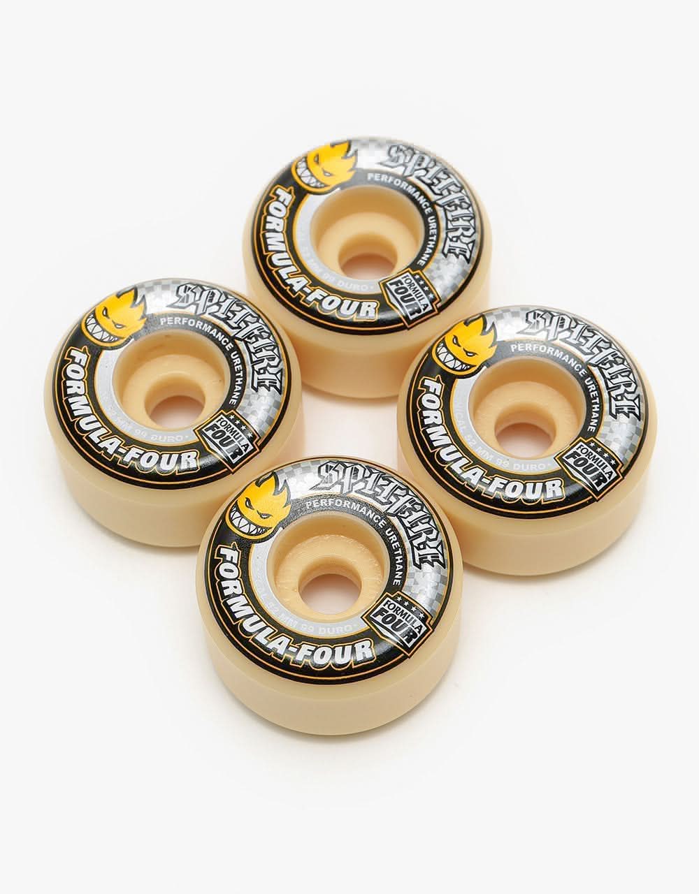 Spitfire Skateboard Wheels Formula Four Conical 53Mm 99D F4