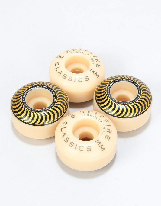 Spitfire Wheels Formula Four Classic Swirl 50Mm Gold 99D F4