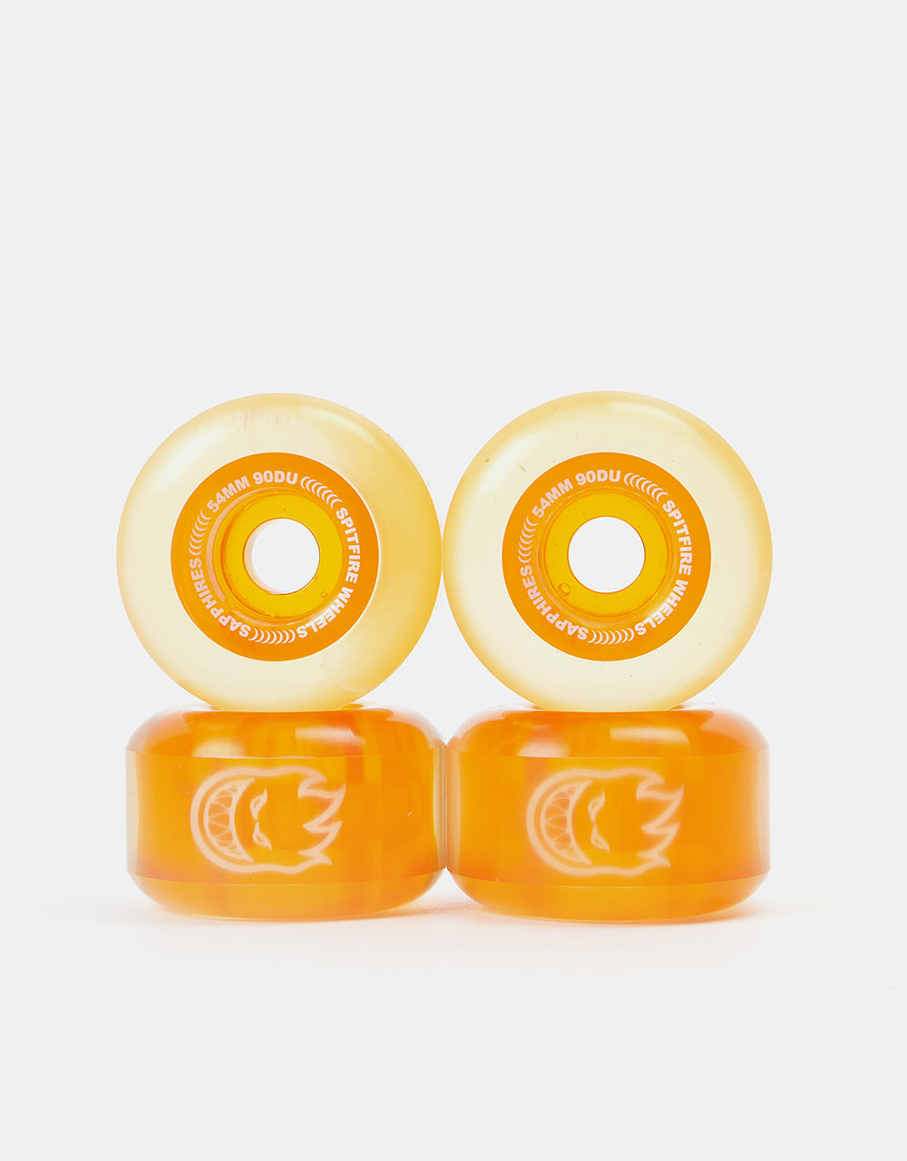 Spitfire Wheels Sapphire Clear Orange 54mm 90d
