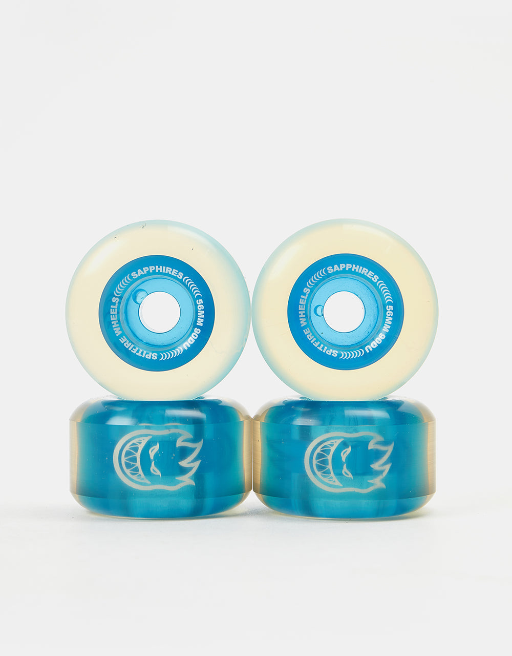 Spitfire Wheels Sapphire Clear Blue 56mm 90d