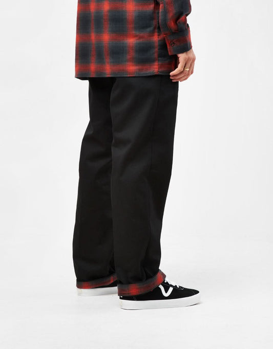 Spitfire x Dickies Pants Flannel Cuff Black A865S Skateboard Work Pant