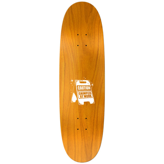 Grimple Stix Skateboard Deck Frank Gerwer At Work Egg 9.1" Shaped