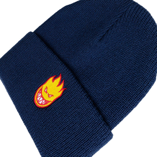Spitfire Wheels Beanie Bighead Fill Navy Red Gold Bi-Fold Skateboard Headwear
