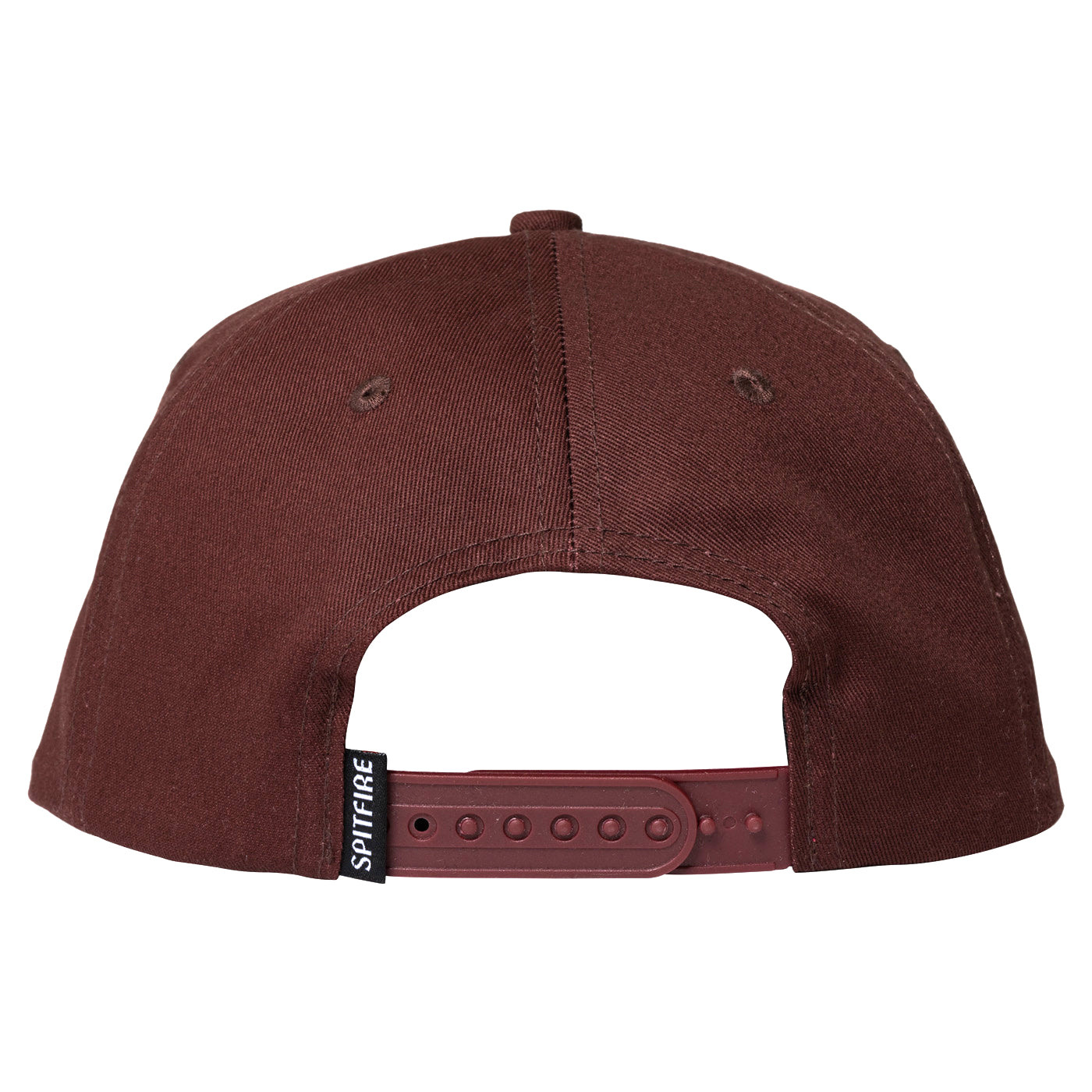 Spitfire Wheels Cap Bighead Snapback Dark Red Black Skateboard Hat
