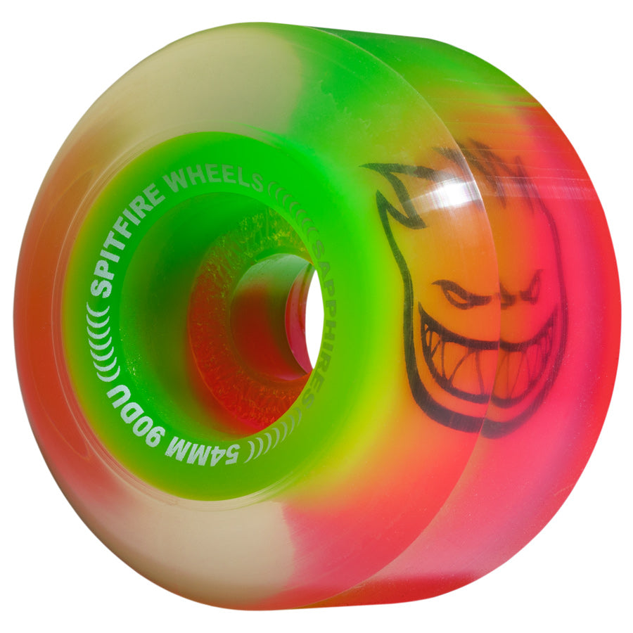 Spitfire Wheels Sapphire Pink Green 54mm 90d ( Candy Apple )