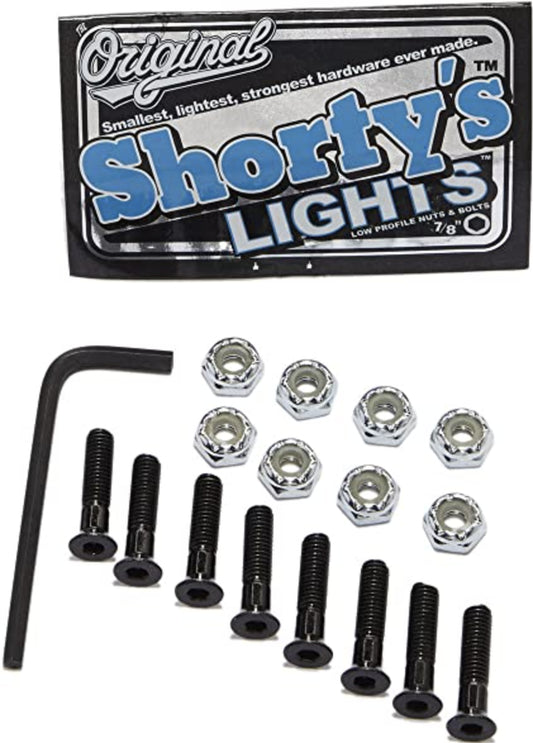 Shortys Bolts Lights 7/8" inch Allen Key Skateboard Hardware