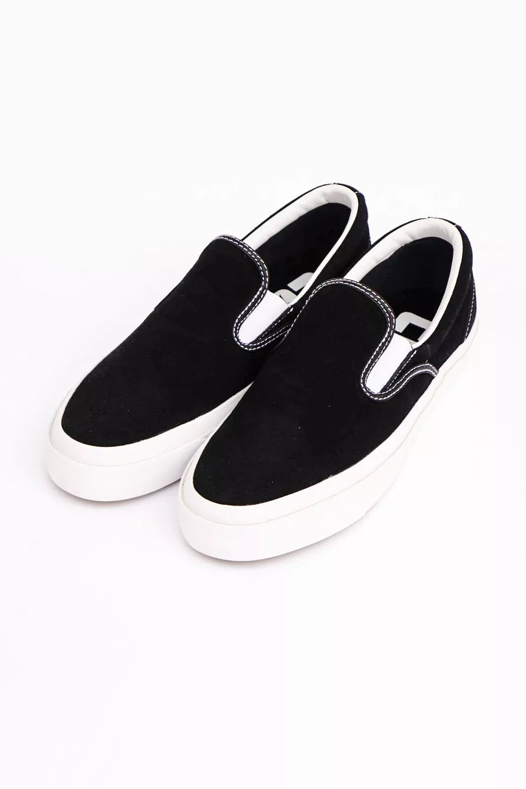Cons Shoes One Star Cc Slip On Black White Suede Converse Skateboard Sneakers