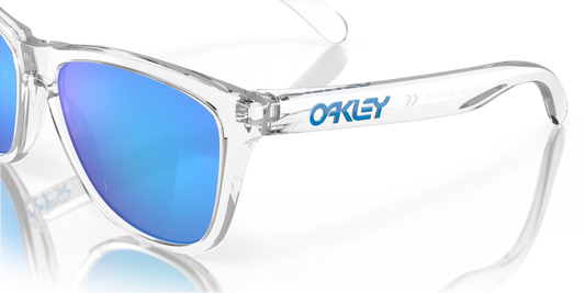 Oakley Frogskins Crystal Clear Prizm Sapphire Iridium Sunglasses
