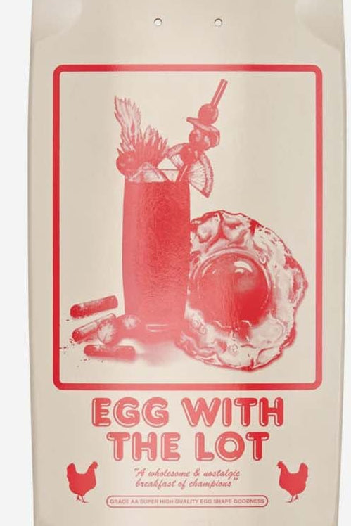 Globe Deck Eggy Off White / The Lot 8.625” Mellow Concave Egg Shape