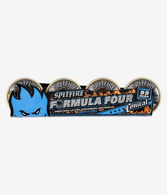 Spitfire Skateboard Wheels Formula Four Conical 54mm 99d F4