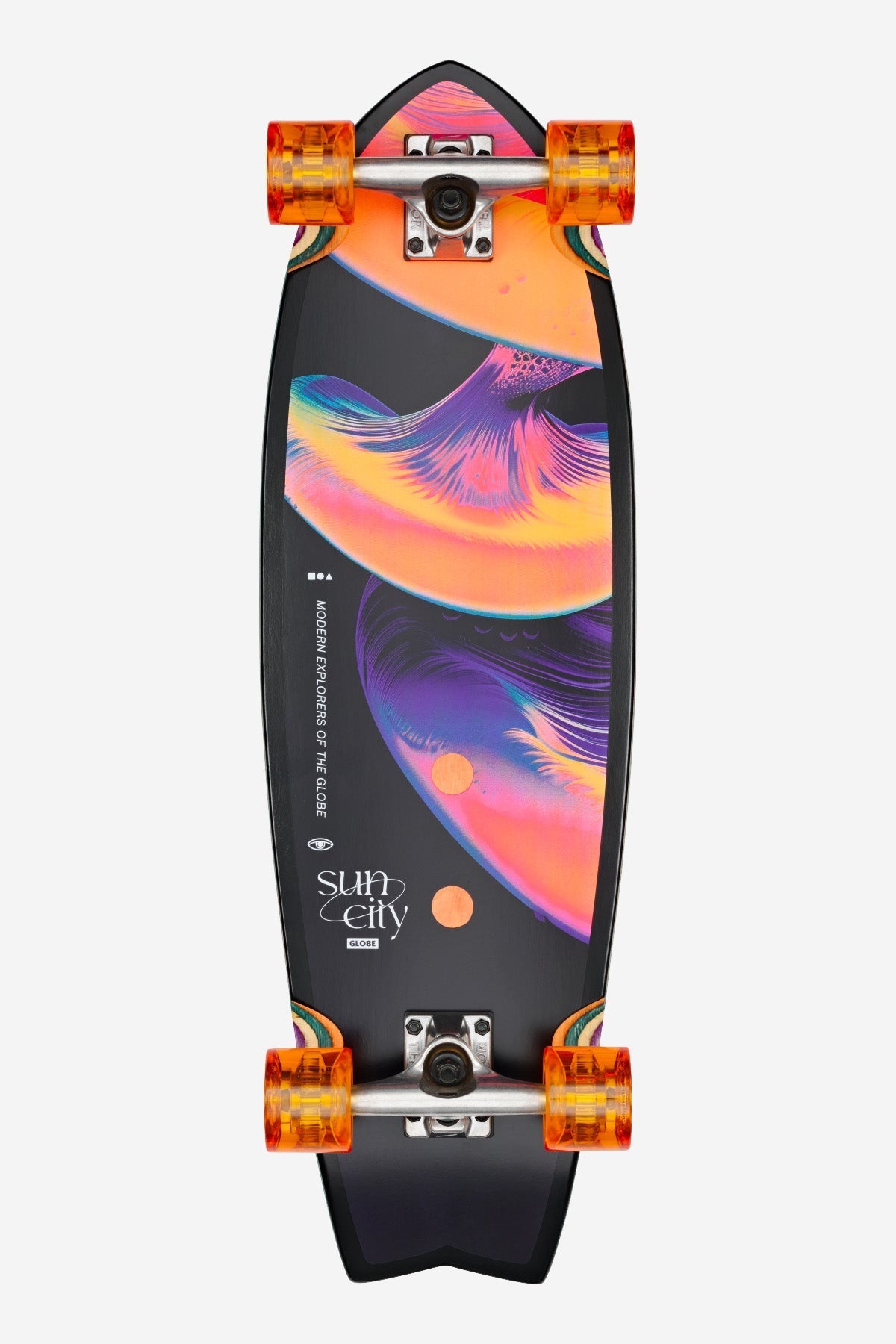 Globe Complete Skateboard Sun City Reishi 30 Downhill Cruiser
