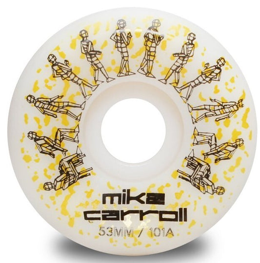 Wayward Wheels Mike Carroll USA Made 53mm 101a Funnel Cut Conical Full