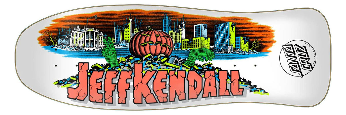 Santa Cruz Skateboard Deck Jeff Kendall Pumpkin 10 Reissue
