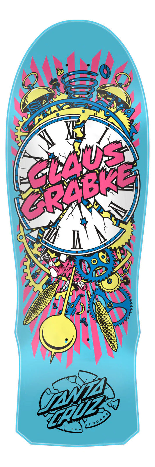 Santa Cruz Skateboards Deck Grabke Exploding Clock 10 Reissue