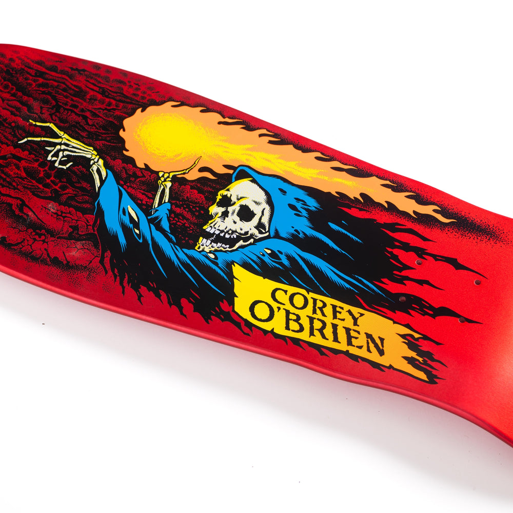 Santa Cruz Skateboard Deck Corey Obrien Reaper Reissue 9 85 Candy Metallic Red