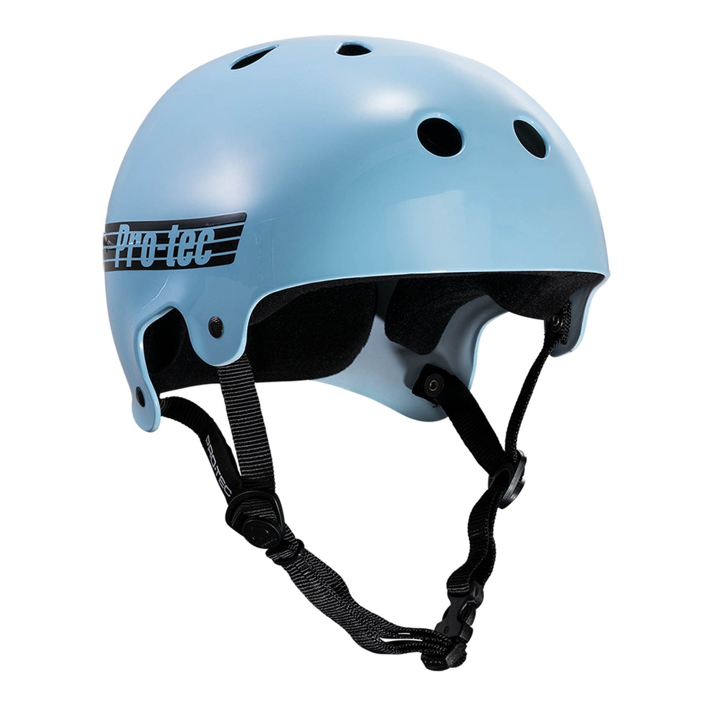 Pro Tec Helmet Old School Classic Skate Gloss Baby Blue Skateboard Protec Lid