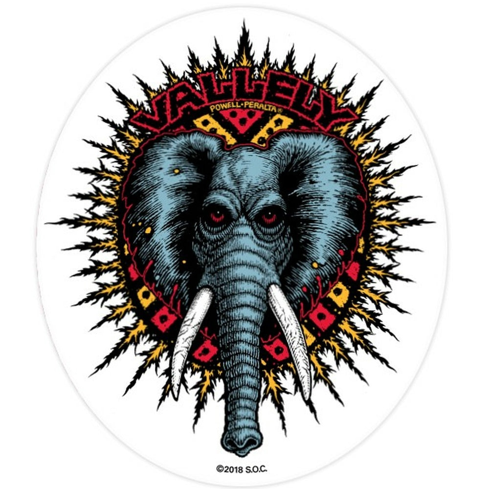 Powell Peralta Sticker Bones Brigade Mike Vallely Elephant Reissue Decal