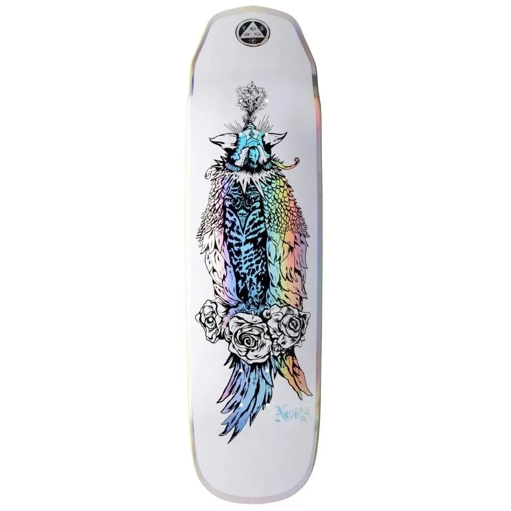 Welcome Skateboards Deck Peregrine On Wicked Queen White Prism Foil 8 6
