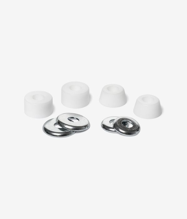 Ace Trucks Bushings 91a/86a Medium White Cylinder - Skateboard Rubbers Kit