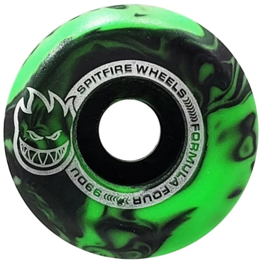 Spitfire Wheels F4 Lil Smokies Conical Full 51mm Swirl Green 99d Formula Four