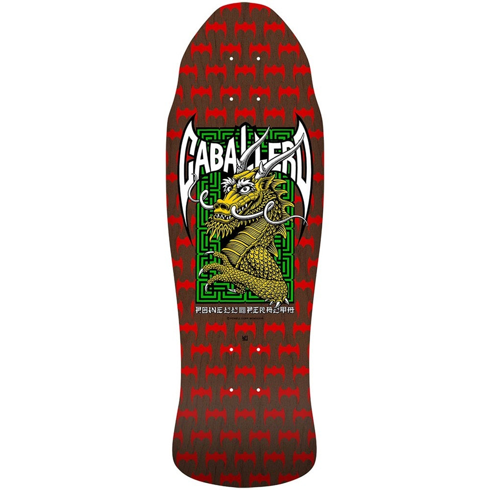 Powell Peralta Deck Cab Street Dragon Red Brown Stain 9 625 Reissue
