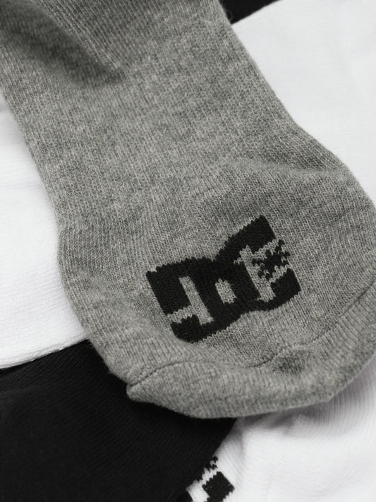 DC Shoes Socks 5 Pack Logo Ankle Assorted Size 8-11 Skateboard Sox