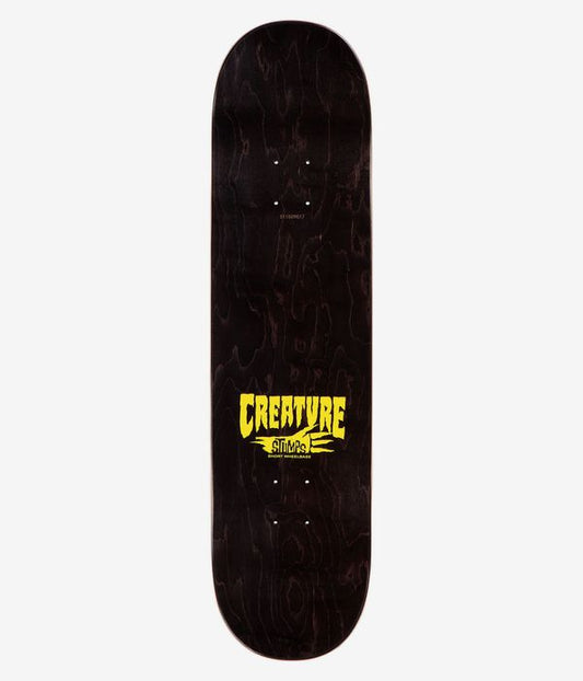 Creature Skateboard Deck Logo Outline Stumps 8.25" Yellow