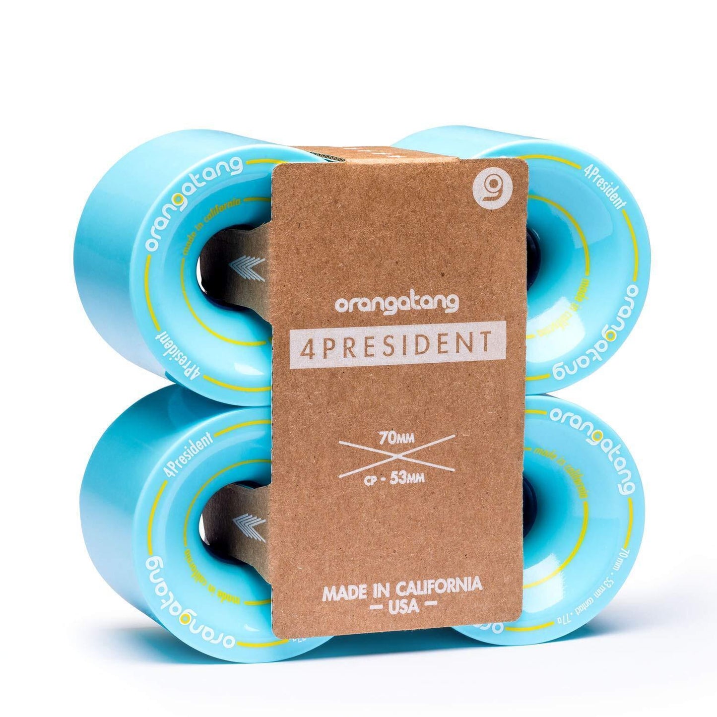 Orangatang Wheels 4 President 70Mm Blue 77A