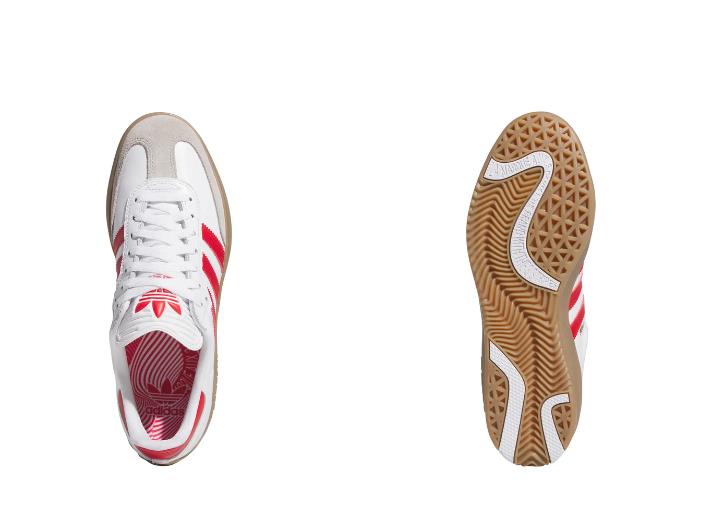 Adidas Shoes Puig Samba JQ5865 White/Scarlet/Gum Shoe Skateboard Lucas