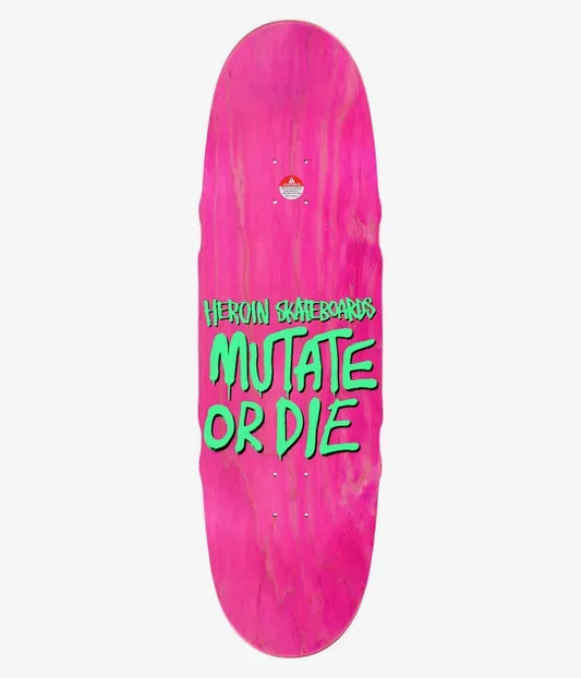 Heroin - NOLAN HOUGHTON MUTATE OR DIE deck 9.5" Deck razors edge Skateboard Skat