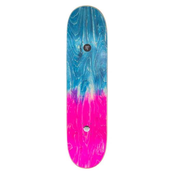 Hoddle Deck Logo Stain Pink Blue 8 5