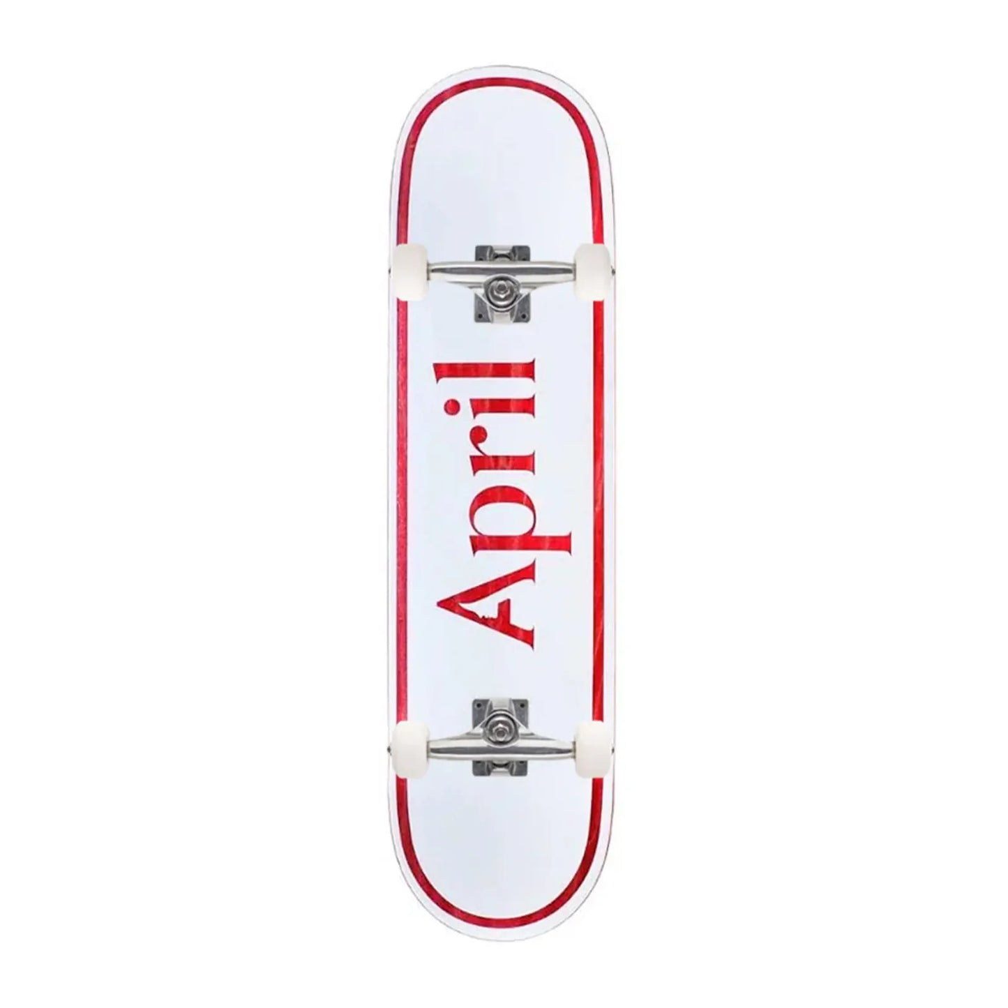 April Og Logo Red 7 25 Mini Complete Skateboard