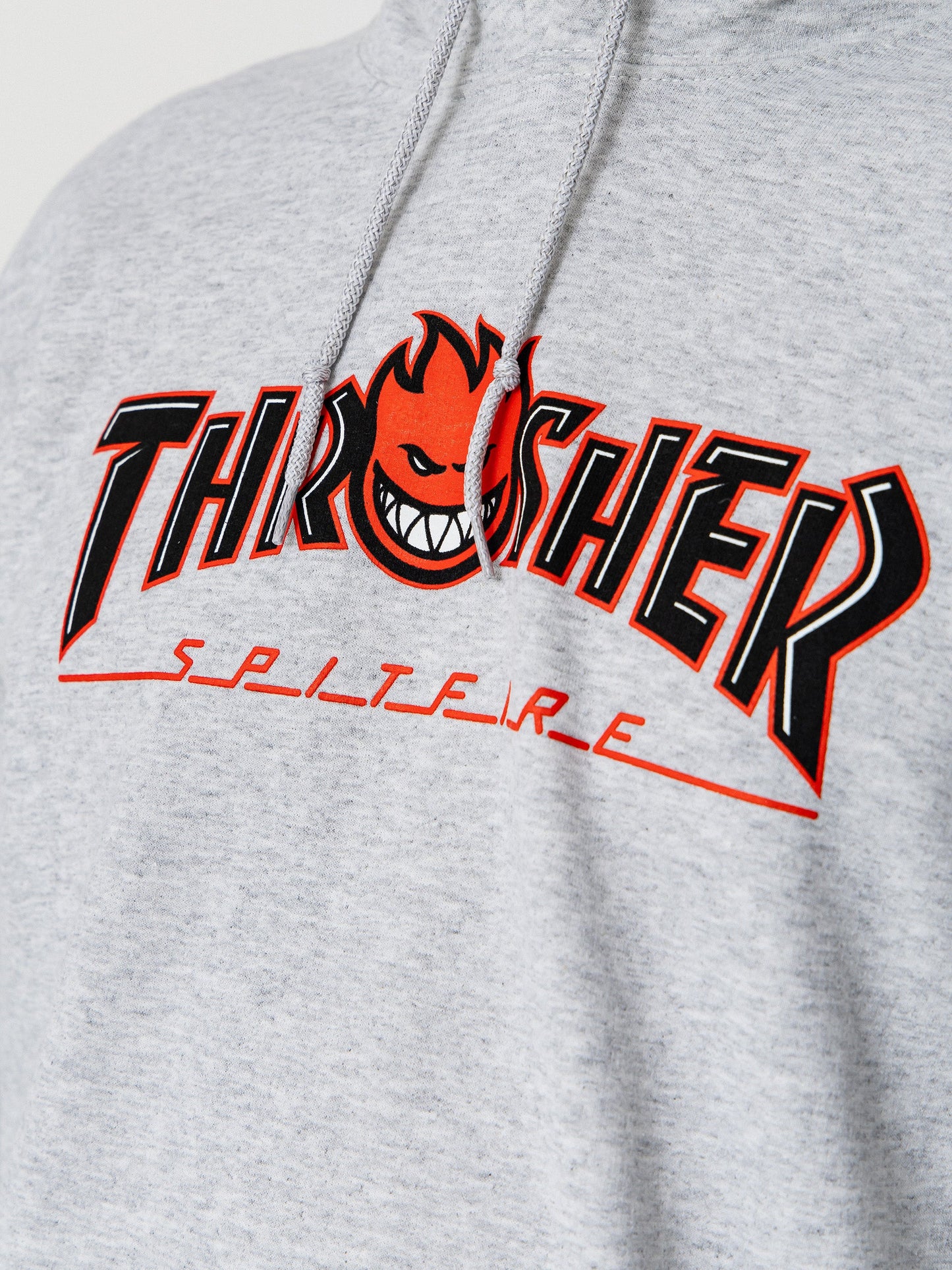 Thrasher X Spitfire Big Head Hoodie Ash Grey