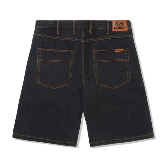 Butter Goods Denim Shorts Washed Black Buttergoods Jorts