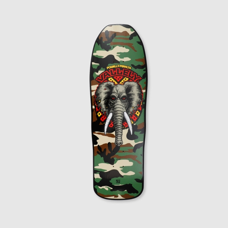 Powell Peralta Mike Vallely Skateboard Elephant Deck Camo 9 85 X 30
