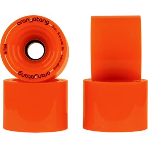 Orangatang Wheels In Heat 75Mm 80A Orange