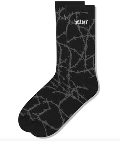 Butter Goods - Wired Socks Charcoal Pair Socks Buttergoods US Mens 7 - 11