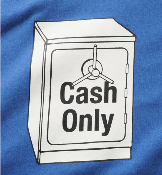 Cash Only - Cash Safe Tee, Royal blue