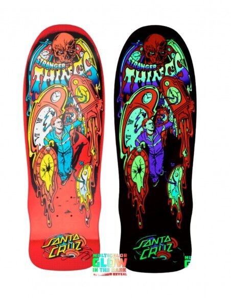 Santa Cruz Deck Stranger Things Grabke Max Melting Clock 9 7 Glow In The Dark