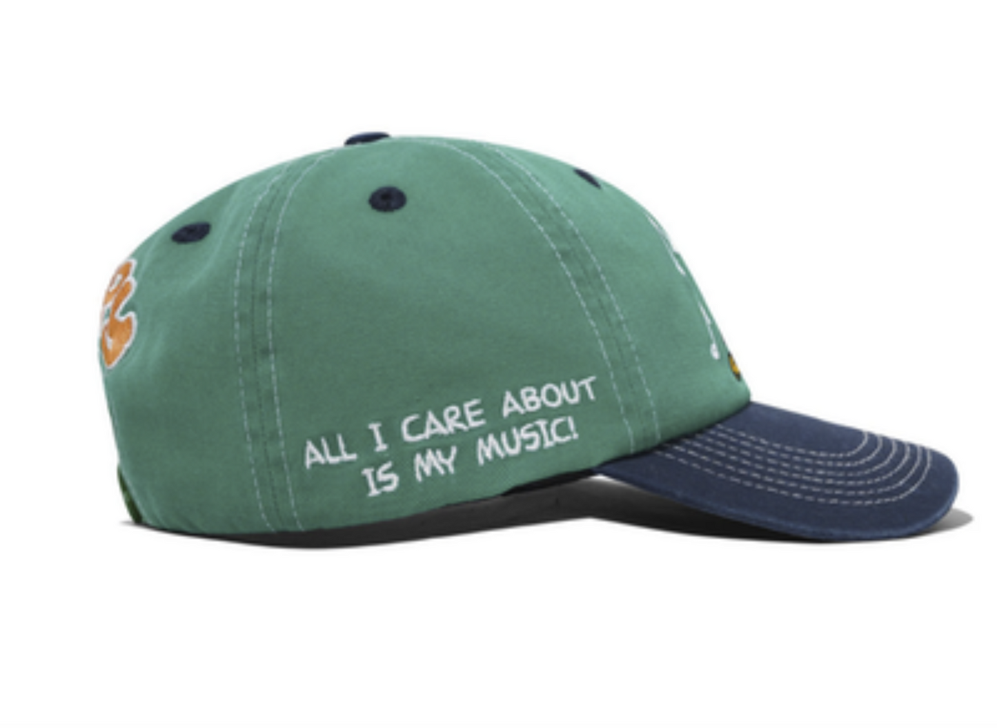 Butter Goods Music Snapback Kelly Green / Navy 6 Pane Cap 6 Panel Cap Buttergoo