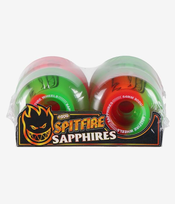 Spitfire Wheels Sapphire Pink Green 54mm 90d ( Candy Apple )