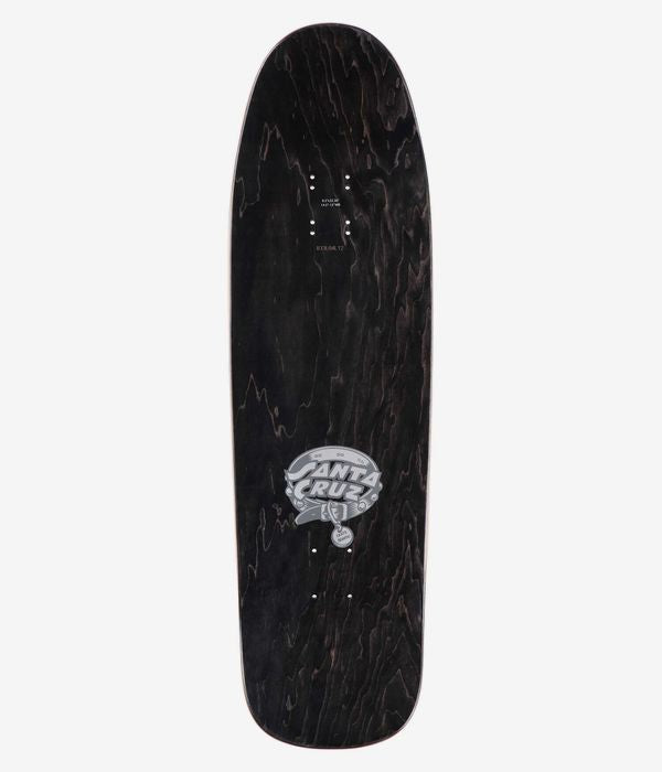 Santa Cruz Skateboard Deck Eric Dressen UV Pup Shaped 9.3" Black Stain Reissue