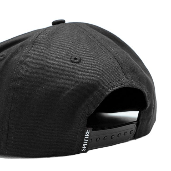 Spitfire Wheels Cap Classic 87 Swirl Patch Black Snapback Skateboard Hat