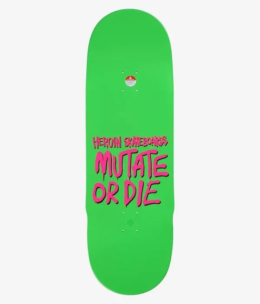 Heroin - SWAMPY MUTATE OR DIE deck 10.2" Deck razors edge Skateboard Skate Board