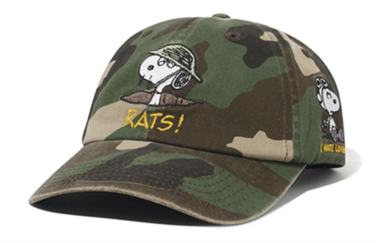 Butter Goods Music Snapback Rats Peanuts 6 Panel Cap Buttergoods Hat Camo