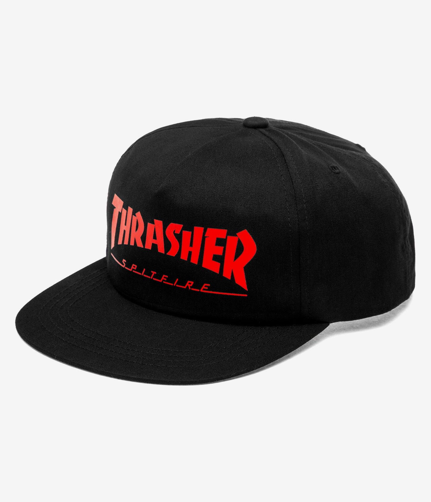 Thrasher X Spitfire Snapback Cap Black