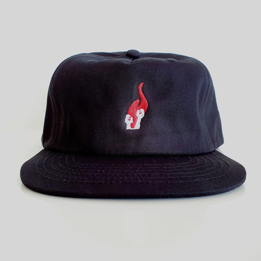 Amnesia Cap OG Logo Black Snapback Skateboard Magazine Hat